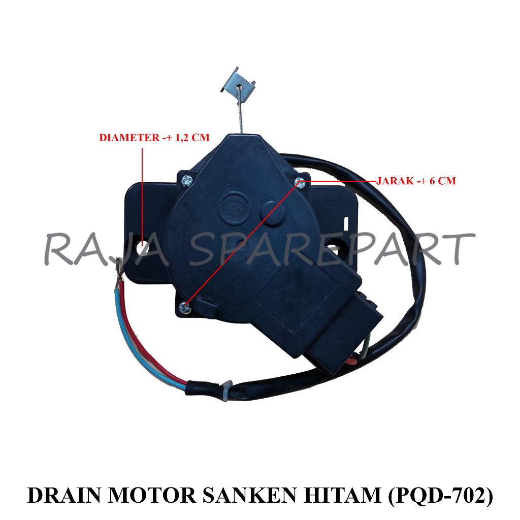 Drain Motor/Motor Pembuangan Air Mesin Cuci Sanken Hitam (PQD-702)