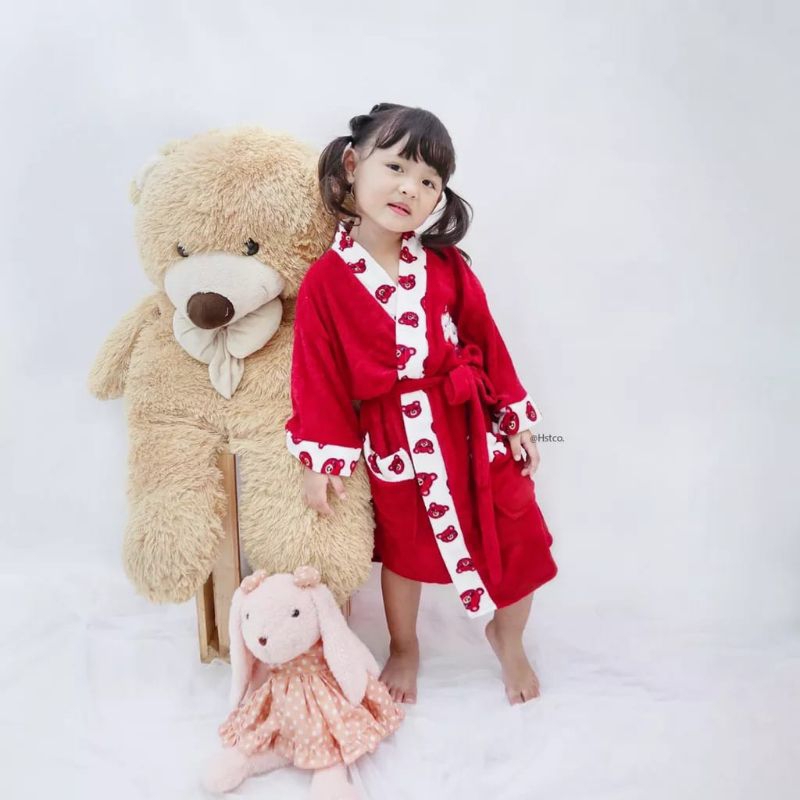 Lover.fashion Kimono Handuk Anak list mickey ( 0 - 5 tahun )