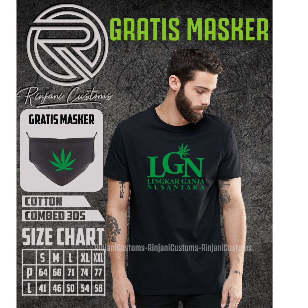 KAOS LGN - T-shirt LGN Lingkar Ganja Nusantara