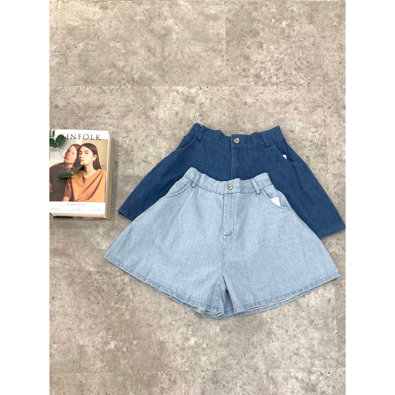 CELANA PENDEK JEANS MODEL ROK WANITA IMPORT BKK CTL074