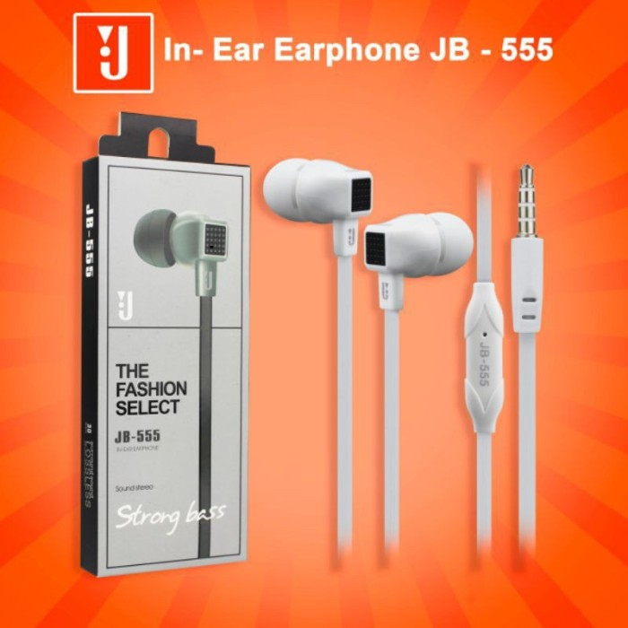 Handsfree Earphone JBL Seri J -368/JB-555 Sound Stereo Strong Bass Harman