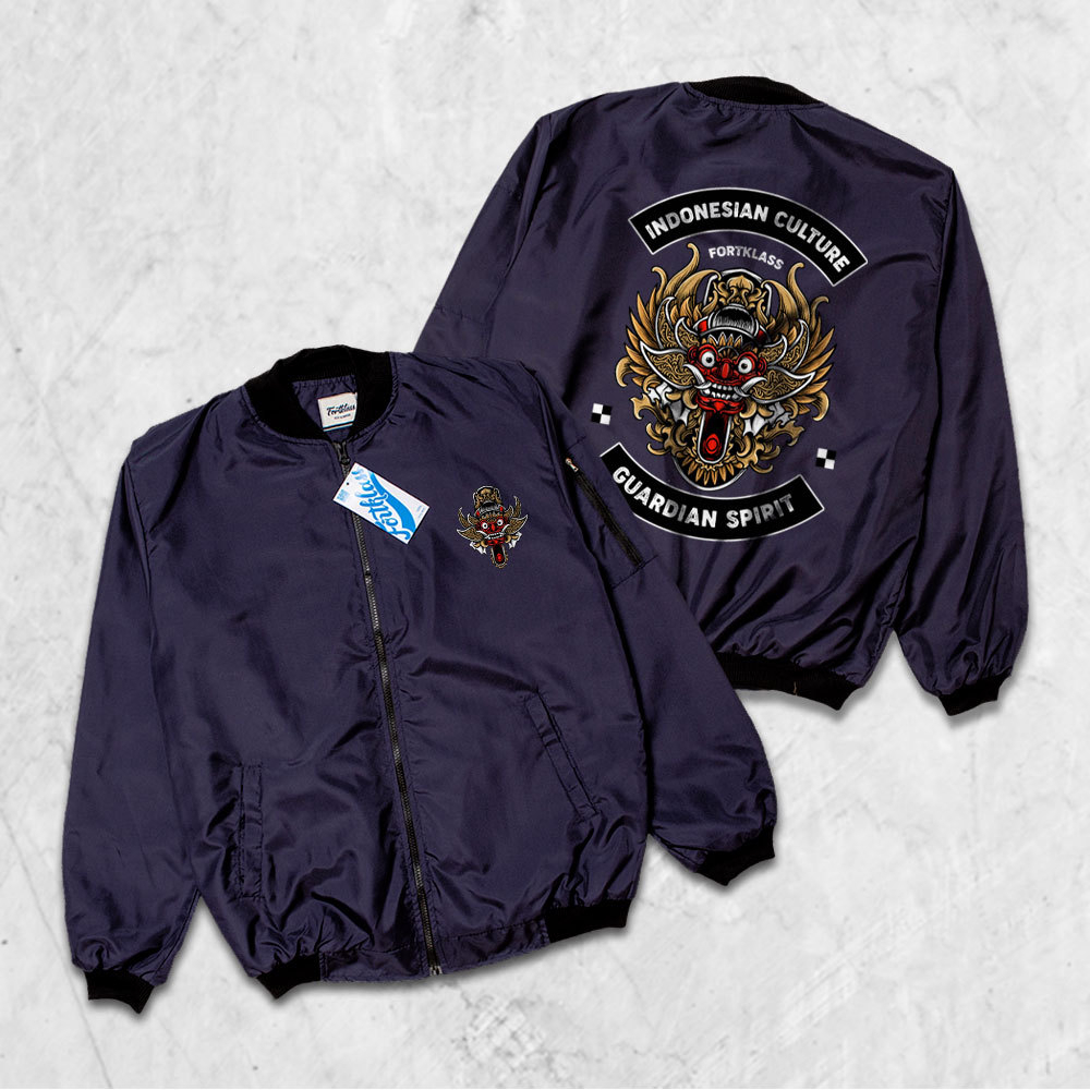 Fortglass Jaket Bomber BARONG Dream Jaket pria Lengan Panjang Outwear Cowok