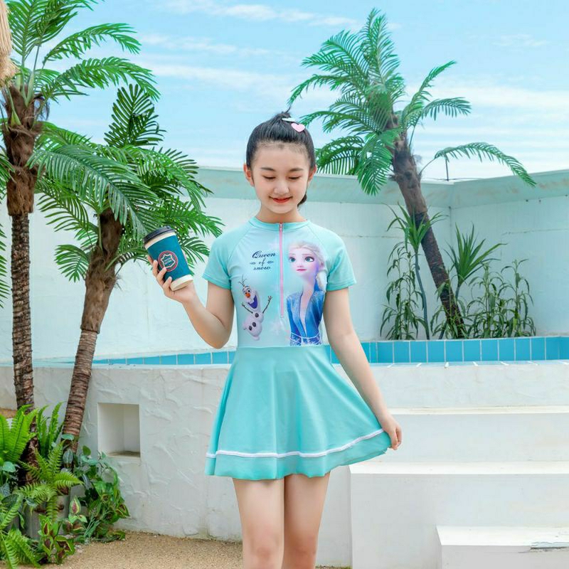 baju renang anak Elsa/rok renang Elsa/rok renang frozen/baju renang frozen