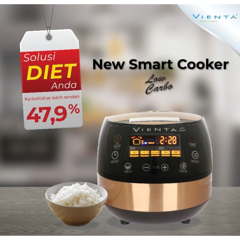 Smart Rice Cooker Vienta Magic Jar Com magicjar magicom penanak penghangat pemanas nasi Digital low 