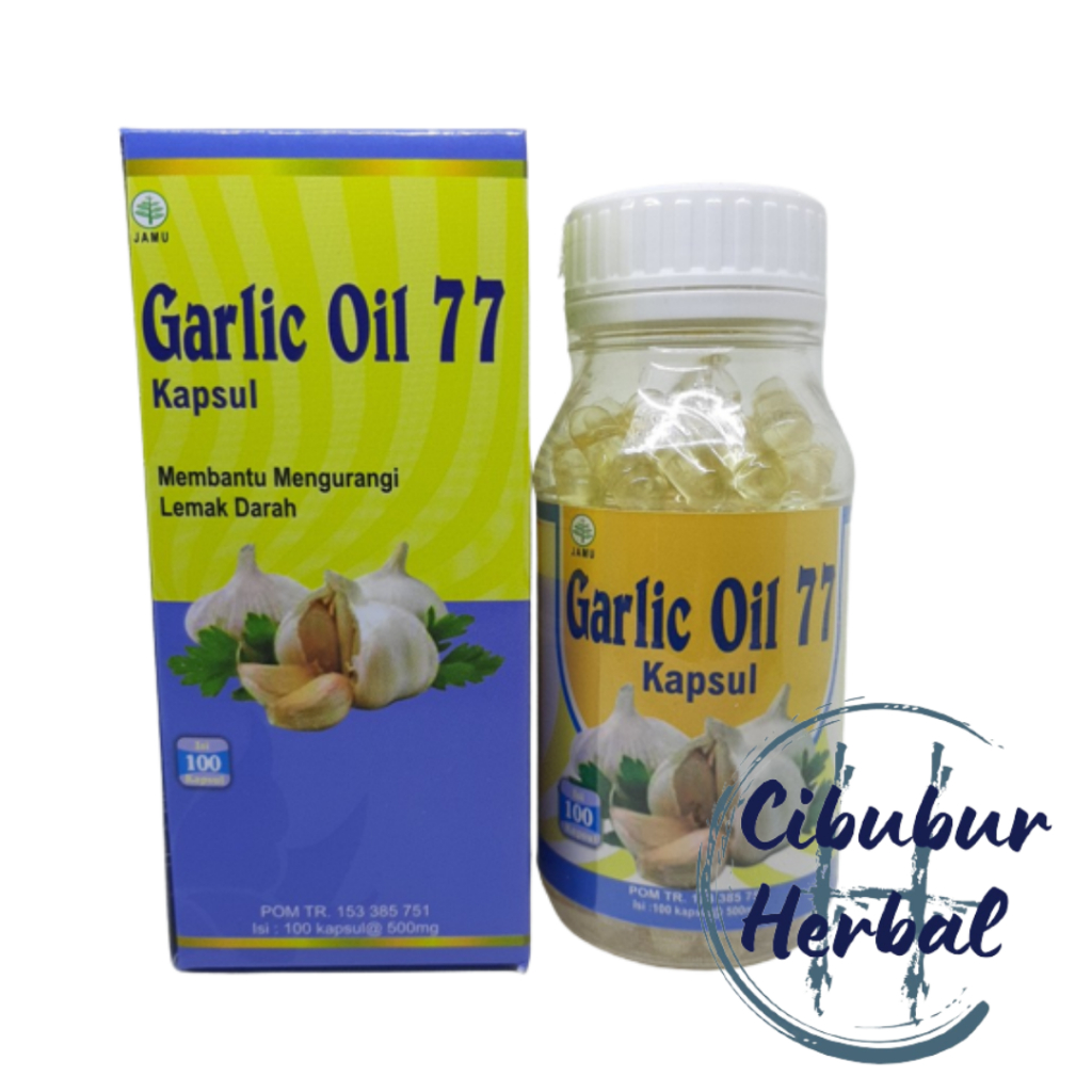 Garlic Oil 77 isi 100 kapsul / Kapsul bawang putih / Kapsul minyak bawang putih