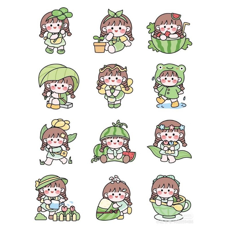 

COD STIKER 12PCS//stiker murah//stiker JOURNAL