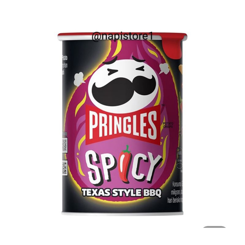 PRINGLES potato Crisps Spicy Texas Style BBQ 42g