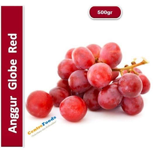 

Buah Anggur Red Globe Fresh - Import | 500gr [ Harga Per 0,5 Kg ]