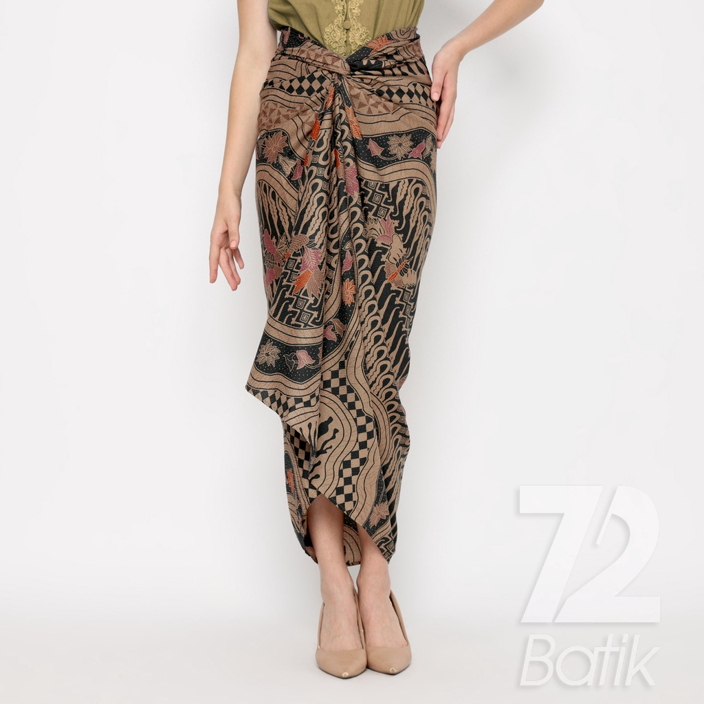 ROK BATIK SPAN Jena Skirt Lilit Kebaya Instan Modern Wanita Motif Sungai Kupu Warna Hitam 723228 Cap 72 - Rok Batik Lilit Bawahan Skirt Kamen Kebaya Songket Batik Panjang Plisket Span Instan Jadi Bali Lembaran Premium Modern Untuk Wanita Kondangan