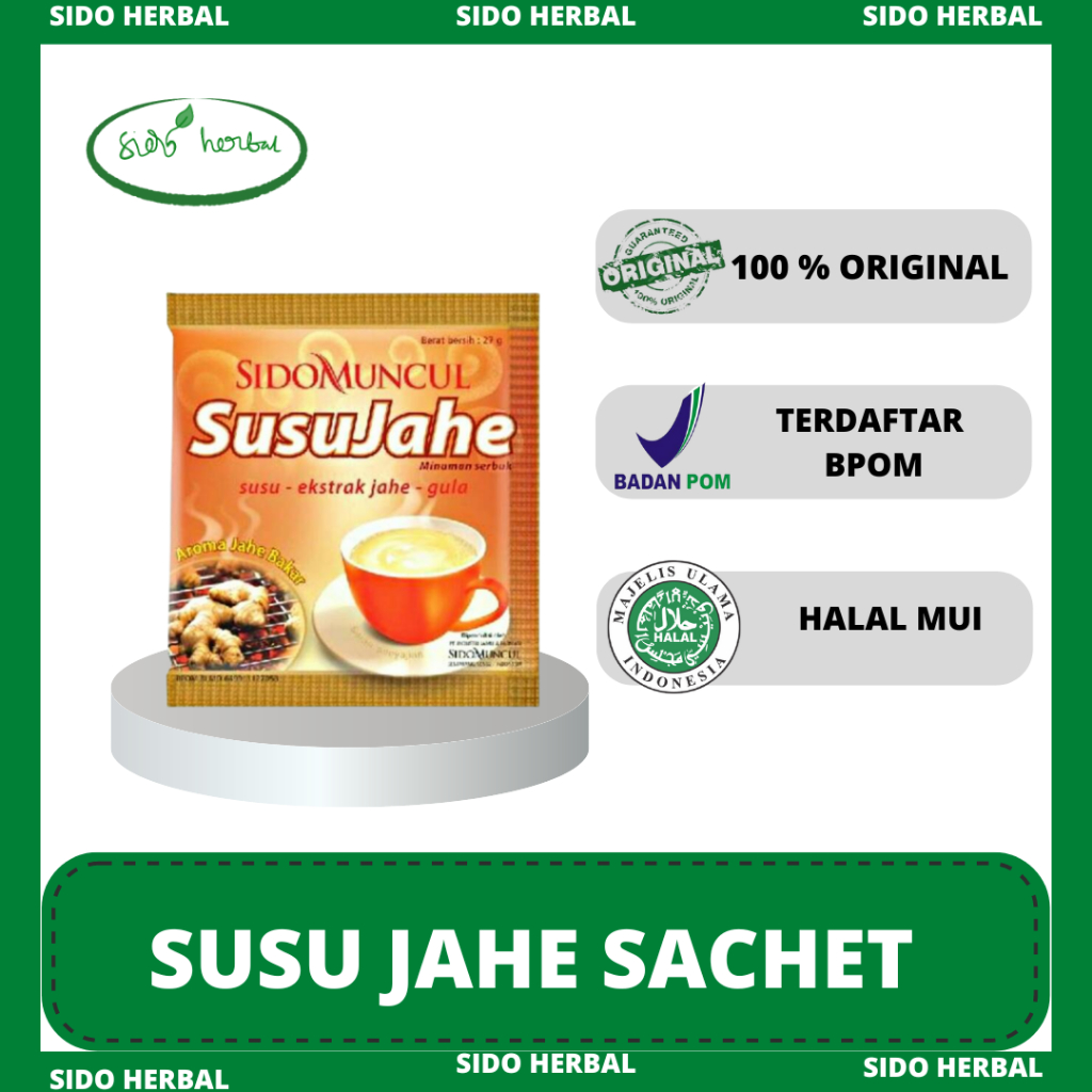 

SUSU JAHE (JAHE SUSU BUBUK) SIDOMUNCUL ECER RENTENGAN SACHET