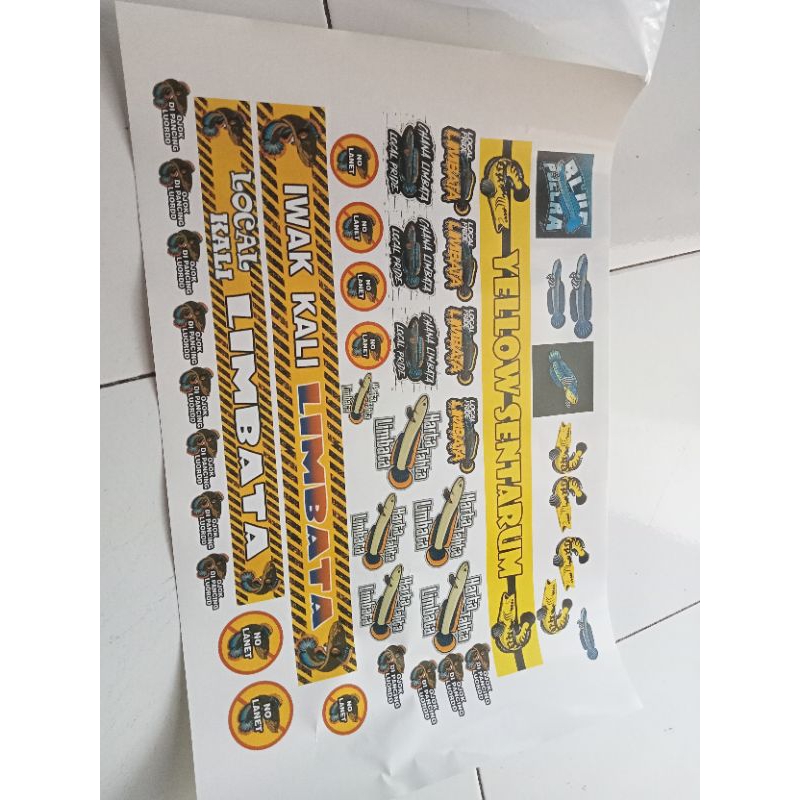 

Stiker Ikan Channa Ukuran A3 Bebas riques gambar atau kata". UKURAN A3 BISA DAPAT BANYAK STIKER.