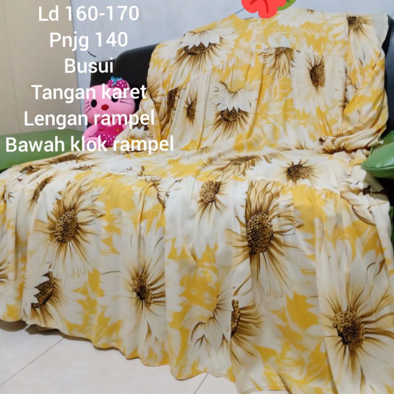 gamis katun ld 160-170(harga saleee)