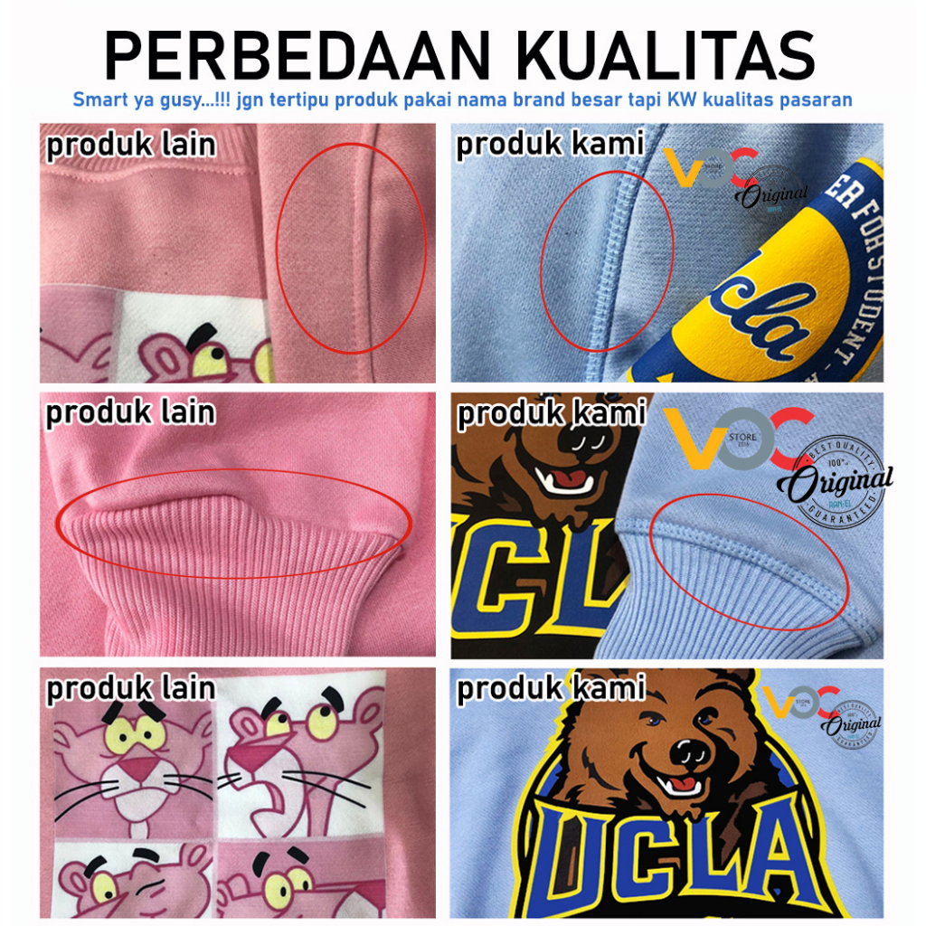 Sweater Pria Wanita Distro LOTSO Switer Crewneck Fleece Tebal Premium Unisex Oversize