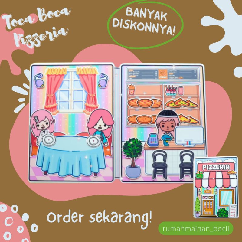 TOCA BOCA LIFE TOCA BOCA BUSY BOOK BUKU ANAK TOCA BOCA BUKU MAINAN KERTAS POP UP TOKA BOKA KERTAS MA