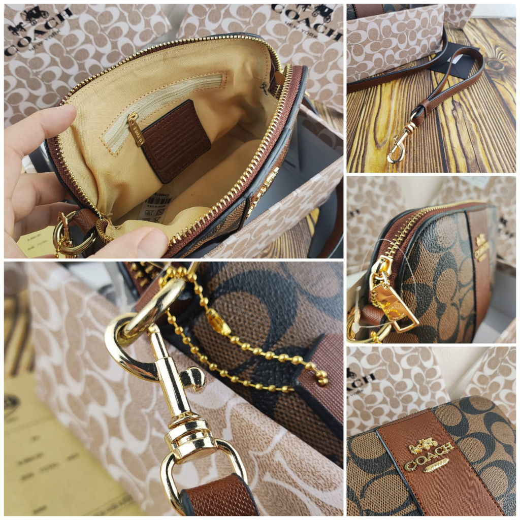 Coach slingbag wanita mini Free Box Elegant selempang wanita super import - Coc Slingbag Wanita Mini Free Box Elegant - TAS WANITA/TAS SLEMPANG/TAS KEKINIAN/TAS OVAL MINI FREE BOX UK 20x13 KODE 1788