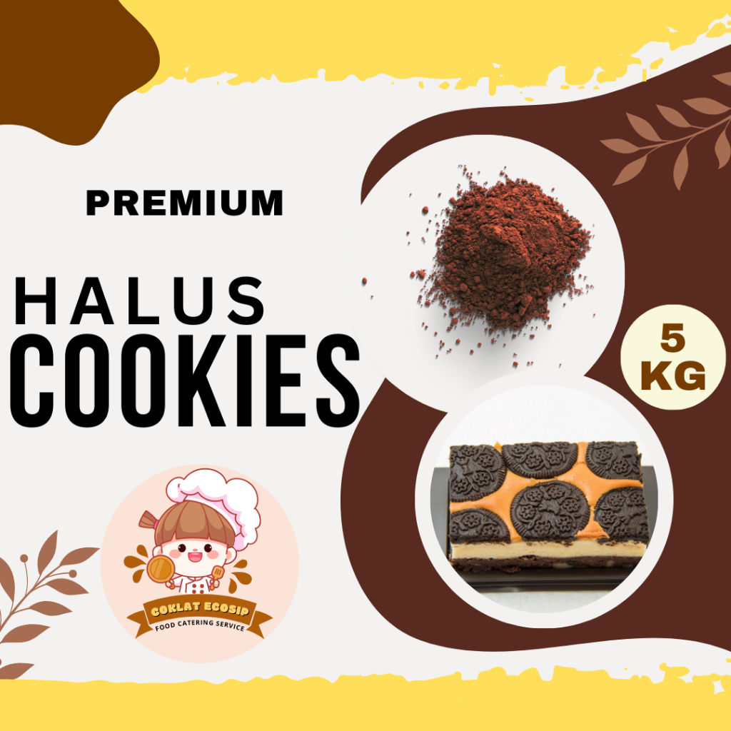 

Cokelat Cookie Crumb Black Bubuk Halus 5kg