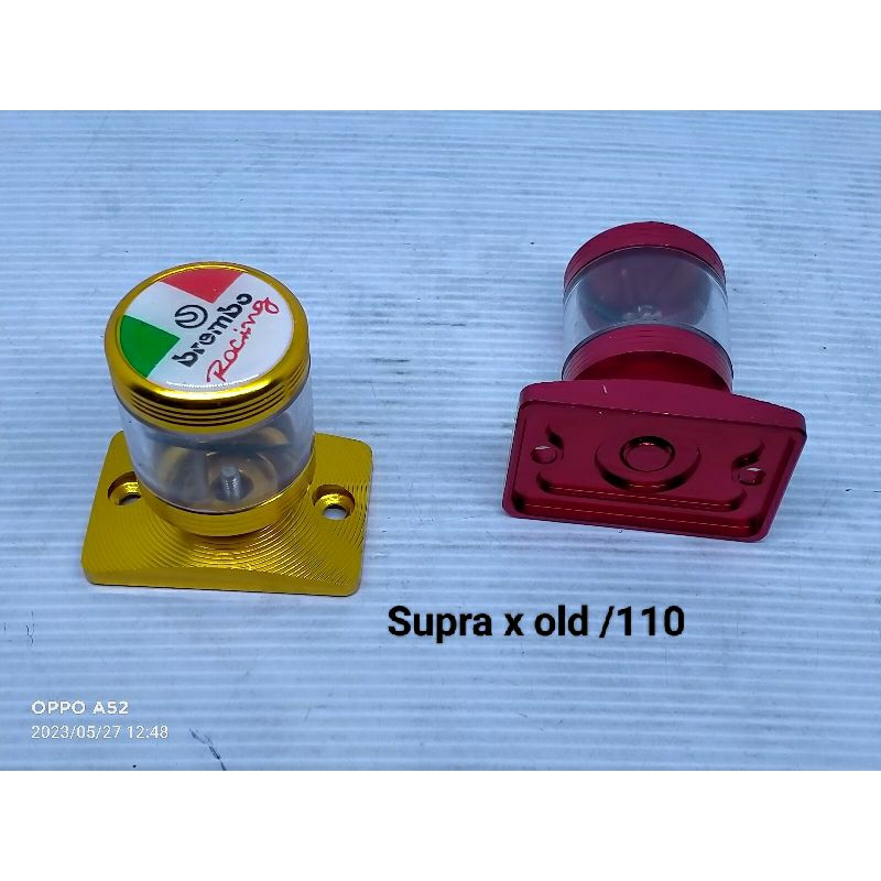 Tutup minyak rem supra x old suprax 110 stempel kaca brembo
