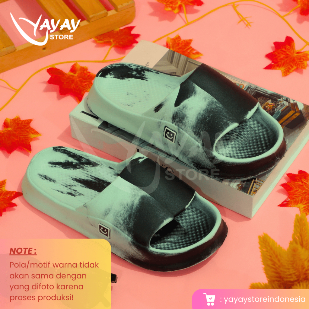 Sandal Slop Tie Dye / Sendal Slop Loreng / Sandal Anti-Slip / Sendal Slop Rumah (wajib upsize)