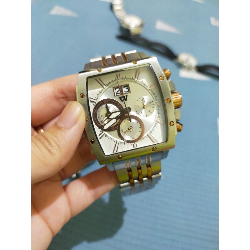 Jam Tangan Christ Verra silver copper laki laki second