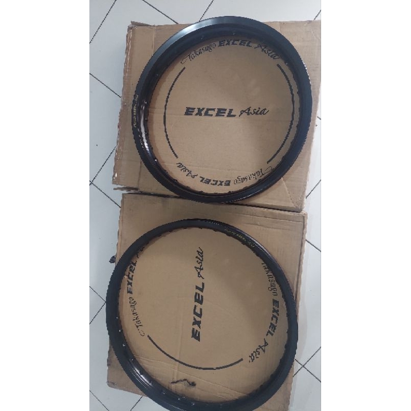 1Set Velg Takasago Excel Asia 18x215 32 Hole dan 21x160 36 Hole Asli Honda pnp CRF150 KLX 150