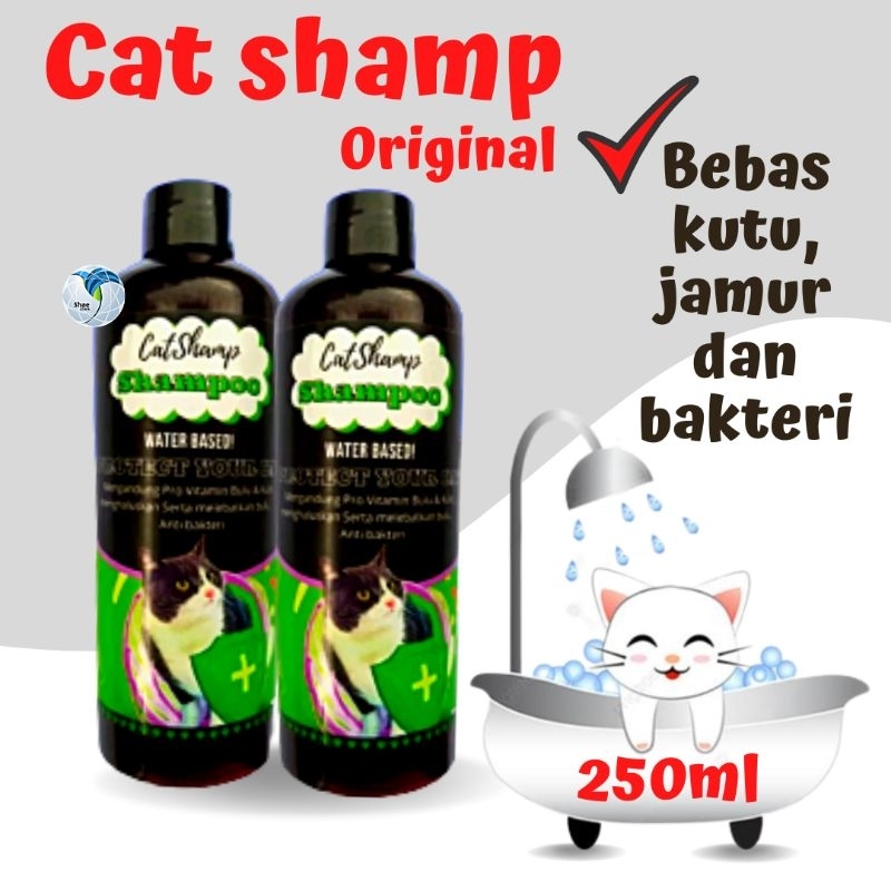 Sampo Shampo Kucing Anjing Kelinci Anti Kutu Rontok Dan jamur Catshamp 250 ml ShaeStore15