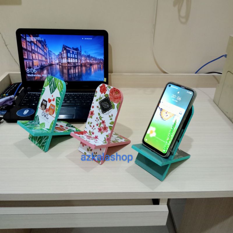 STAND HOLDER HP / STAND HOLDER KAYU / STAND HOLDER KARAKTER