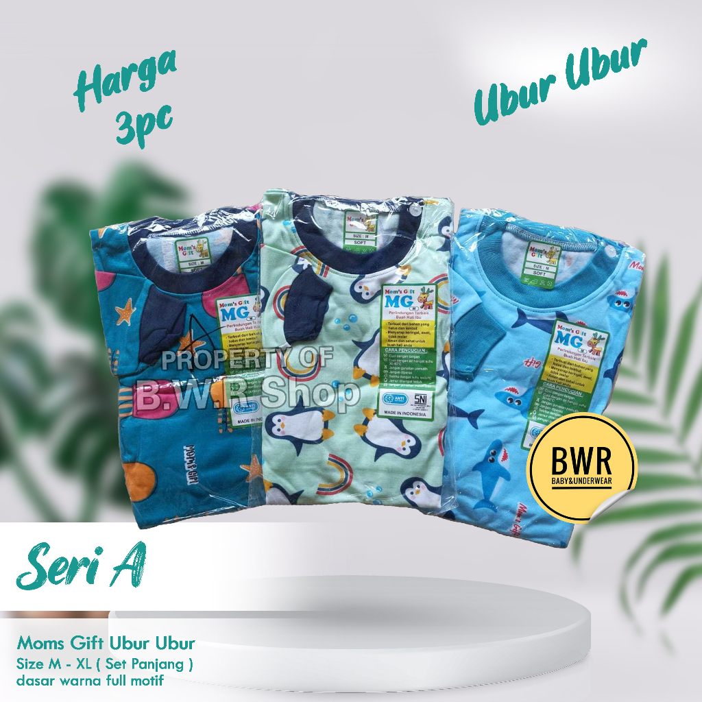 Setelan PANJANG Moms Gift Ubur Ubur Rabbit Series Baju Bayi Setelan Mom's Gift Terbaru Piyama Anak Unisex Pendek Baju Tidur 10mg | Bwr