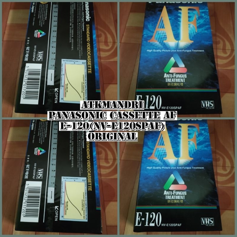 PANASONIC CASSETTE AF E-120(NV-E120SPAF) VHS ORIGINAL NEW