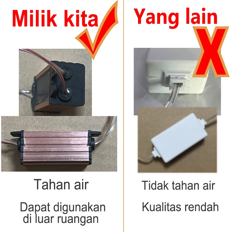 MMM Lampu Meteor LED isi 8 Tabung/45cm 30cm Lampu Meteor Set 8 Tubes 4.5Mtr Rainbow RGB Rain Snow Tongkat Taman Hias 4.3Meter Meteor Anti Air Dekorasi Pesta Natal Taman Outdoor Indor