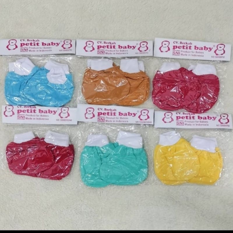 Sarung tangan Kaki bayi /Newborn Murah (6 psg)