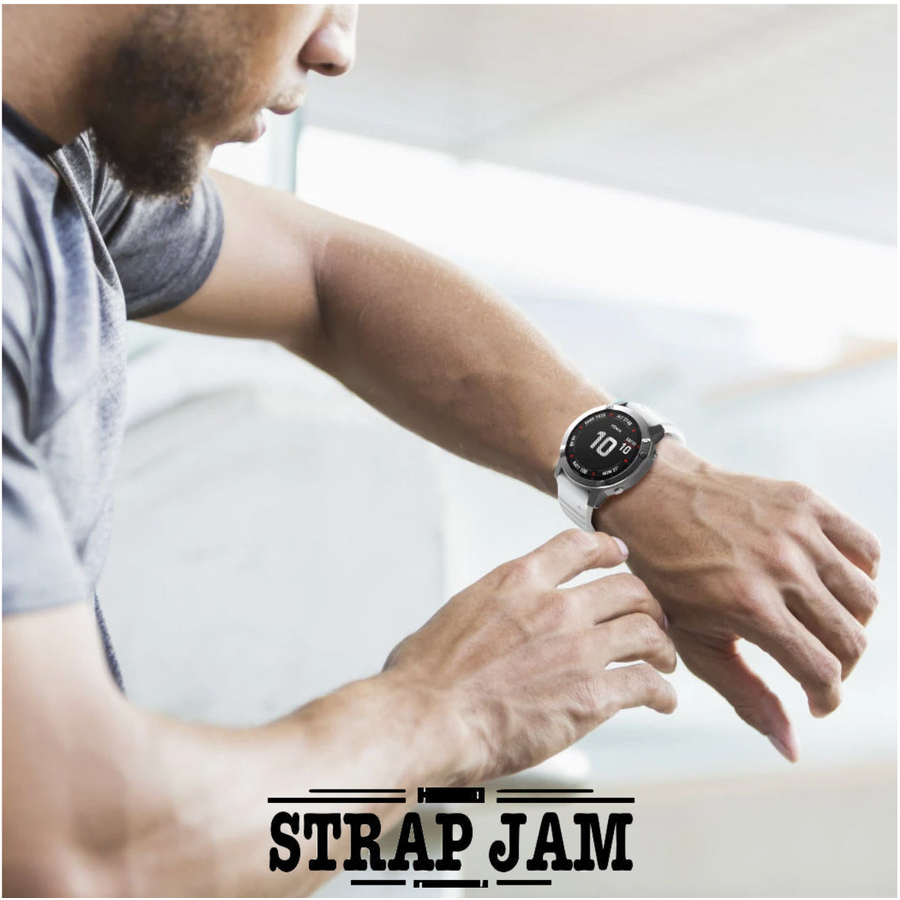 MF6X Strap Garmin Instinct 2X 50mm - Tali Jam Tangan Quick Fit 26mm Rubber Lentur