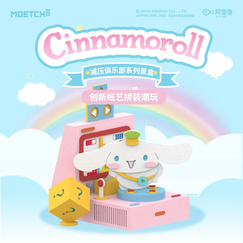 Box Cinnamoroll Weekend Plan Figure Mainan Koleksi Dengan Kotak Penyimpanan Bening