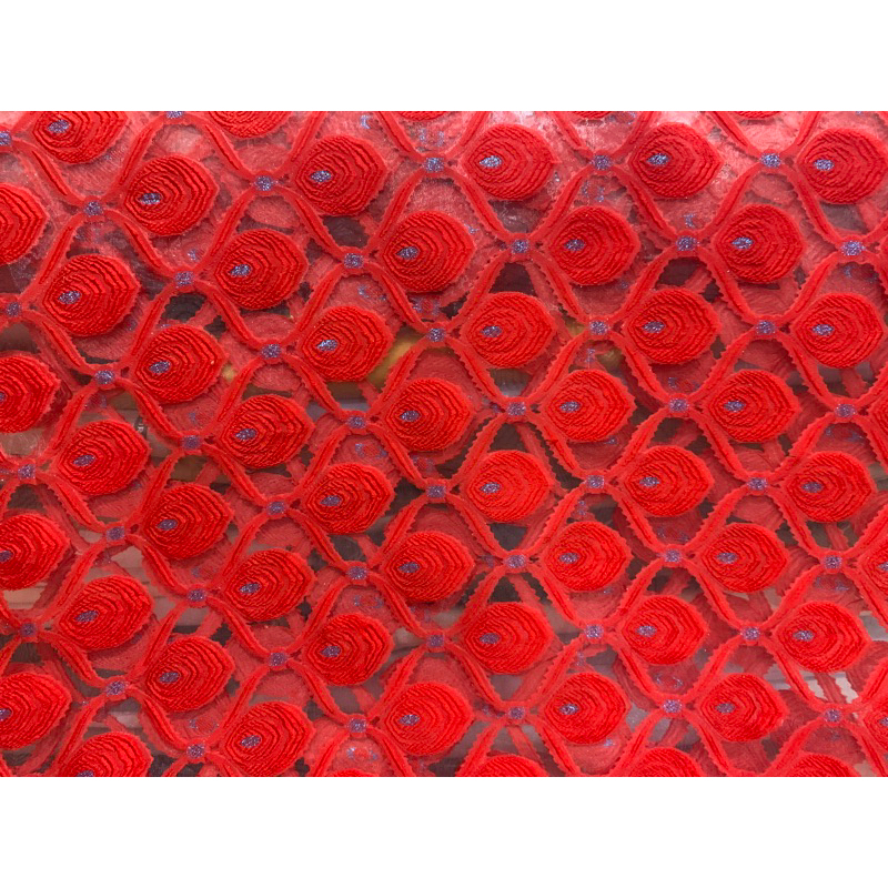 Organza Motif Mata Dewa/ Bahan Kain Organza Motif Mata Dewa