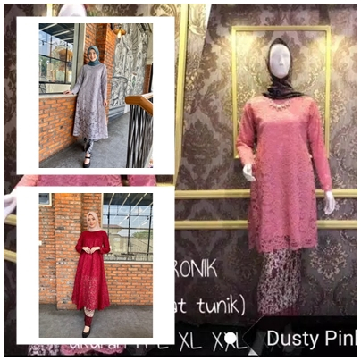 SETELAN KEBAYA KURUNG JUMBO BIG SIZE M-5XL / KEBAYA BESAR LD 130 /kebaya brukat modern terbaru 2023/