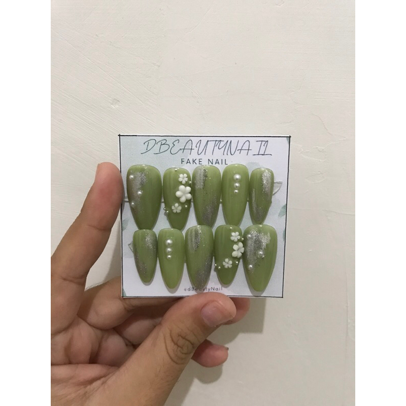 FREE LEM DAN GIFT Kuku Palsu | Kuku Palsu wedding | Handmade Kuku Palsu | Nail art | Homemade fake n