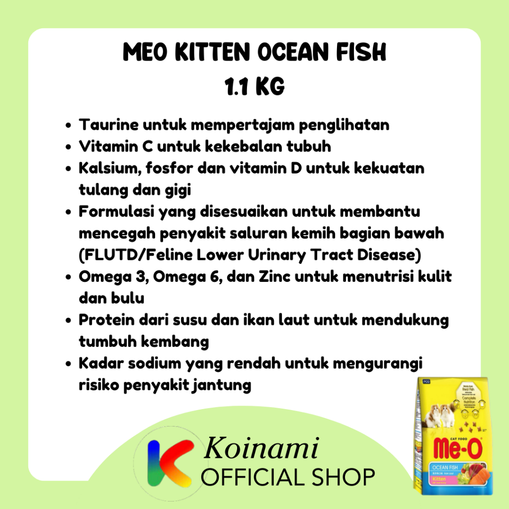 MEO KITTEN 1.1kg / meo / cat food / dry food / pakan kucing