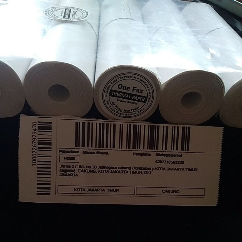 

Kertas Thermal Stiker 58mm x 30mm Stiker Label