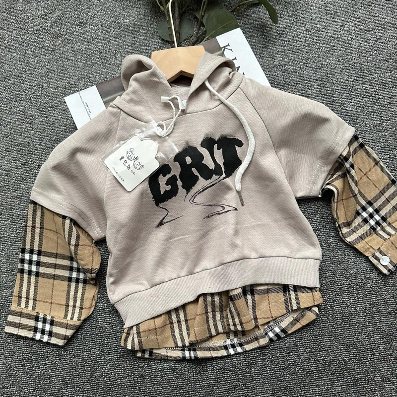 Grit hoodie flanel | jacket hoodie anak