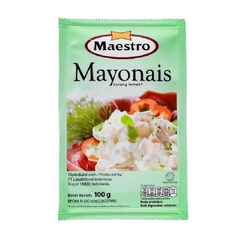 

mayonaise maestro original sachet 100