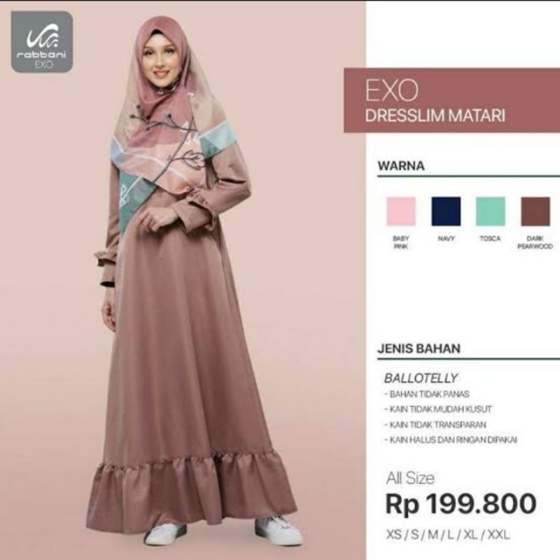 Rabbani Gamis Dresslim Exo Matari VI
