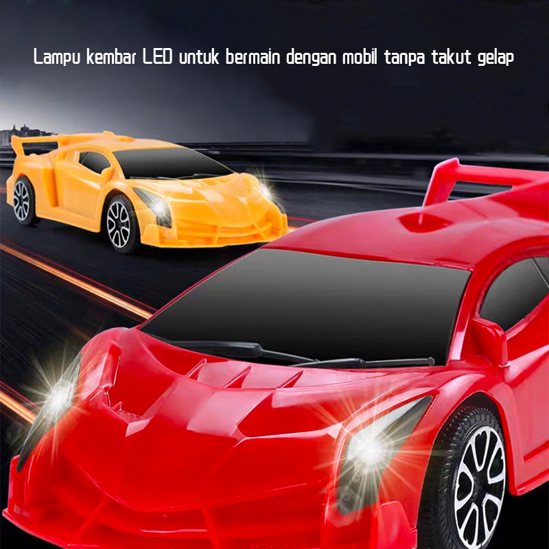 SYH Mall Ready✅ USB/LED Mobil remote control LED RC Car Remote Control Sports Car mobil sport remote control dengan lampu depan