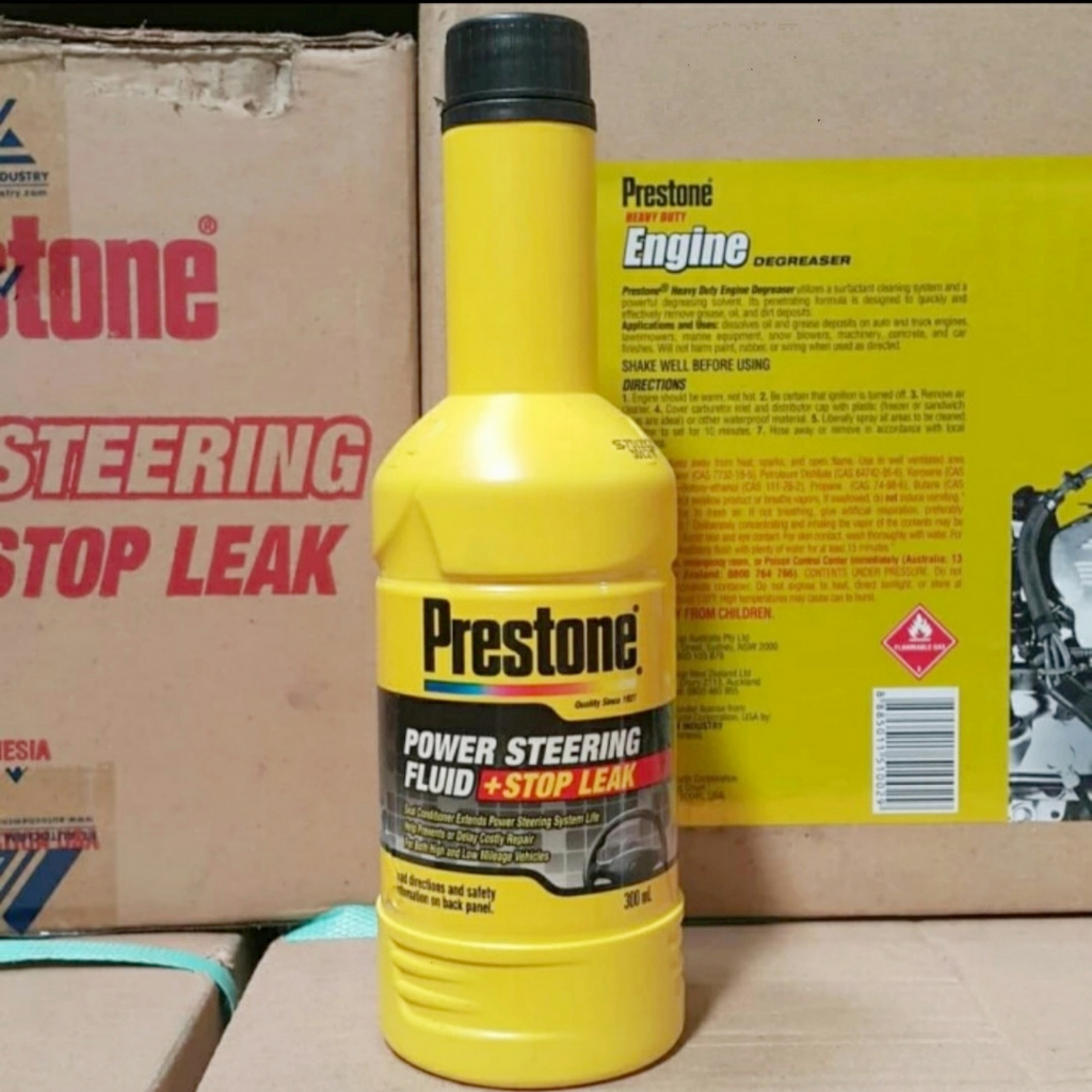 MINYAK / OLI POWER STEERING STOP LEAK PRESTONE 300 ML