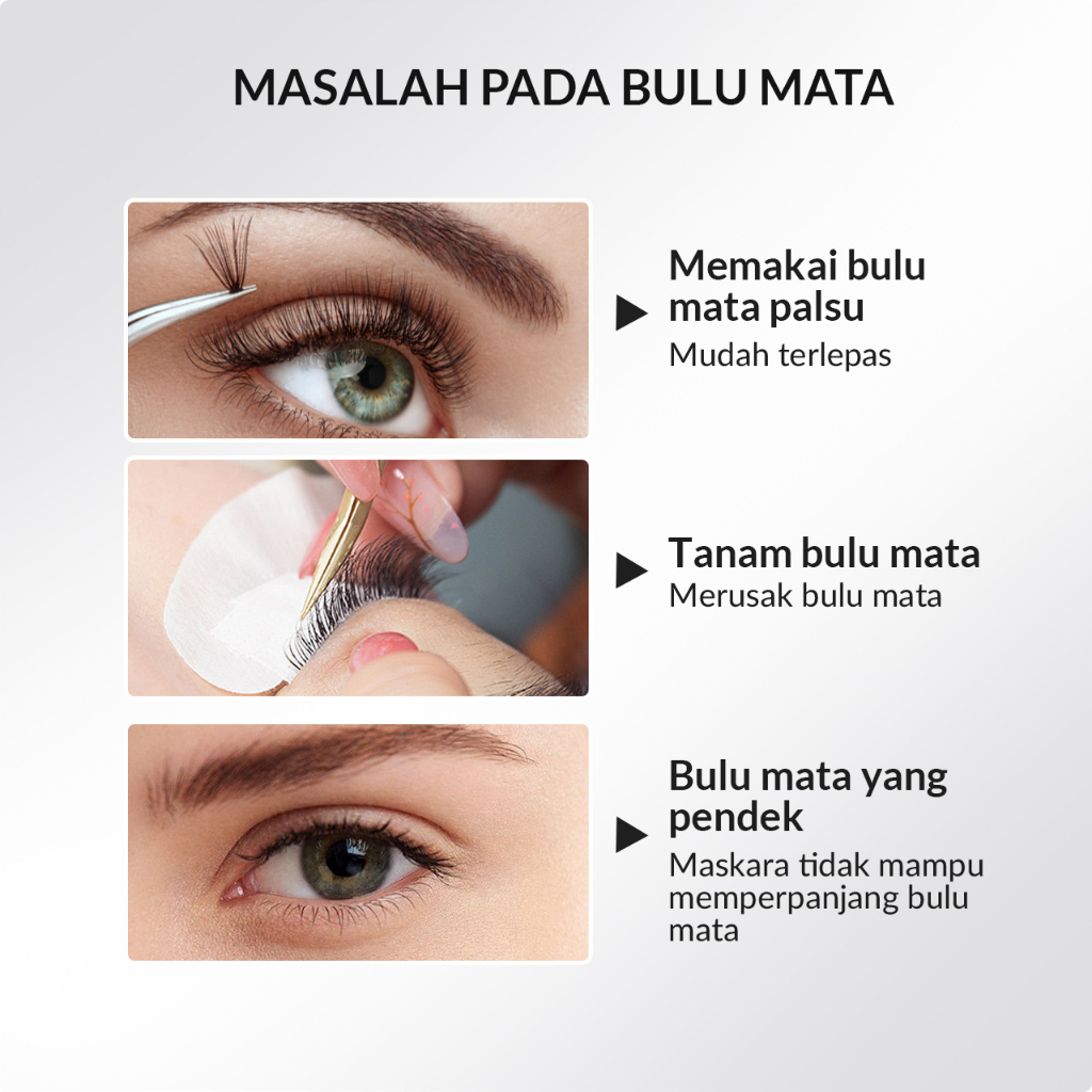 BIOAQUA Nourishing Liquid Eyelashes Serum Penumbuh Bulu Mata dan Alis Eyelash BPOM Serum Alis Serum Bulu Mata