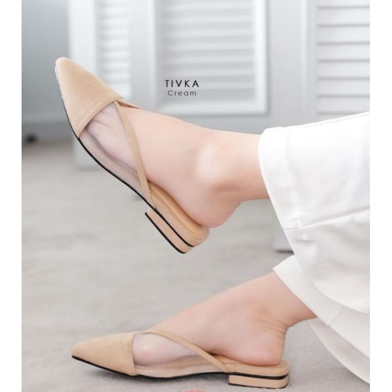 Damelia Melstore Jkt Tivka Mules Wanita Sandal Wanita