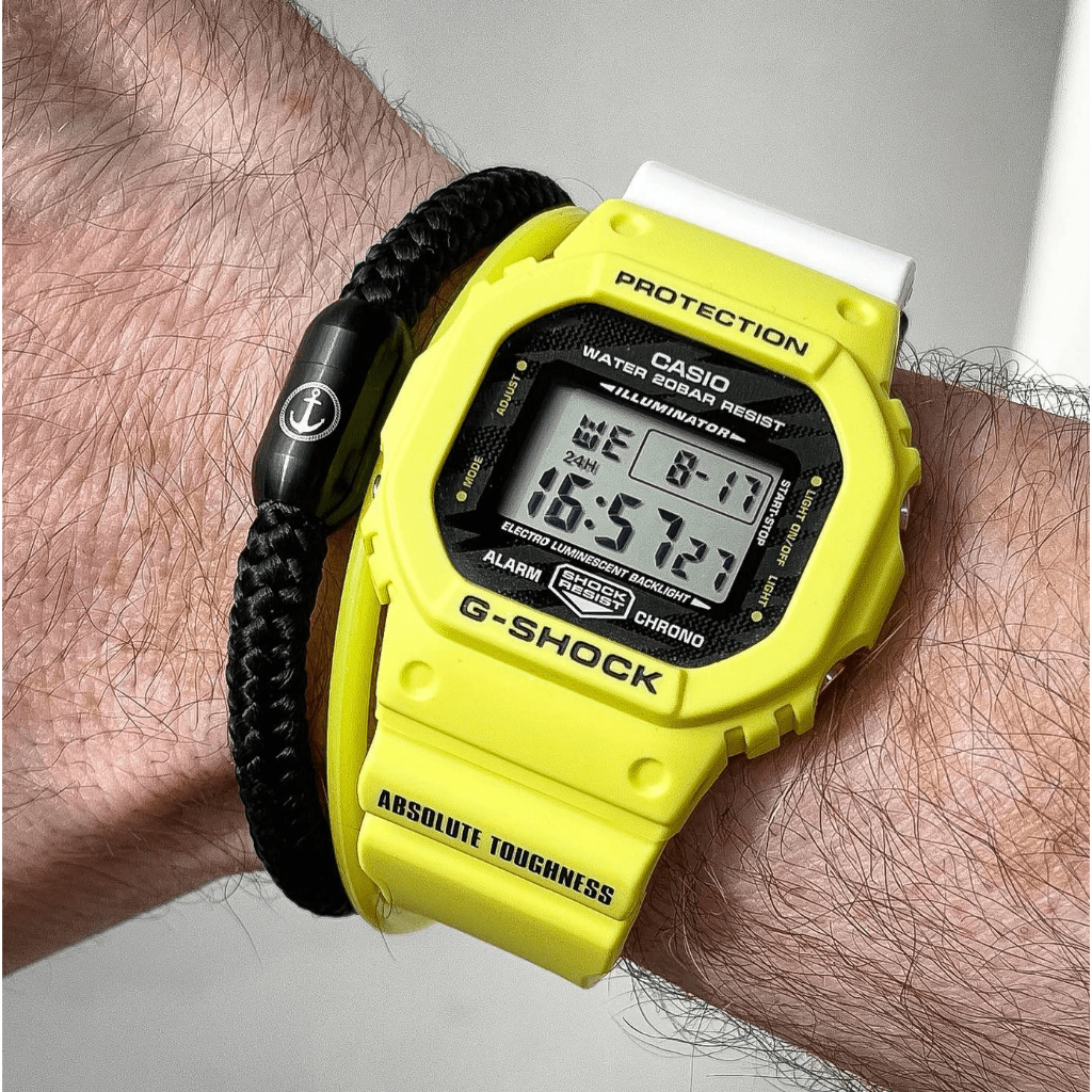 Jam Tangan Casio DW5600 DW-5600TGA-9 PRIA WANITA SPORT WATCH