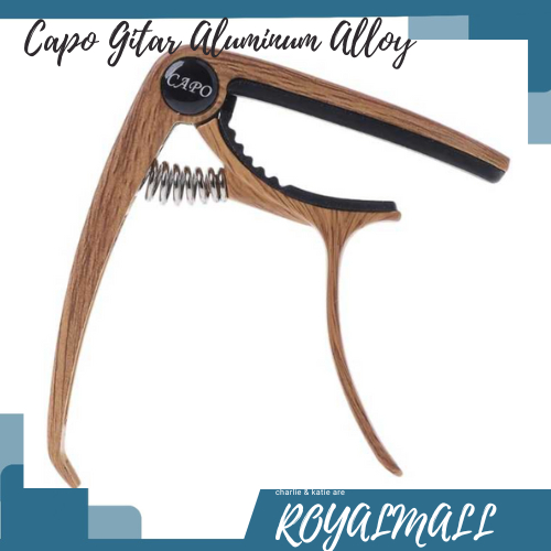 Capo Gitar Aluminum Alloy Wood Design Bridge Pin Remover /  Alat Capo Kapo Kapok Jepit Penjepit Pena