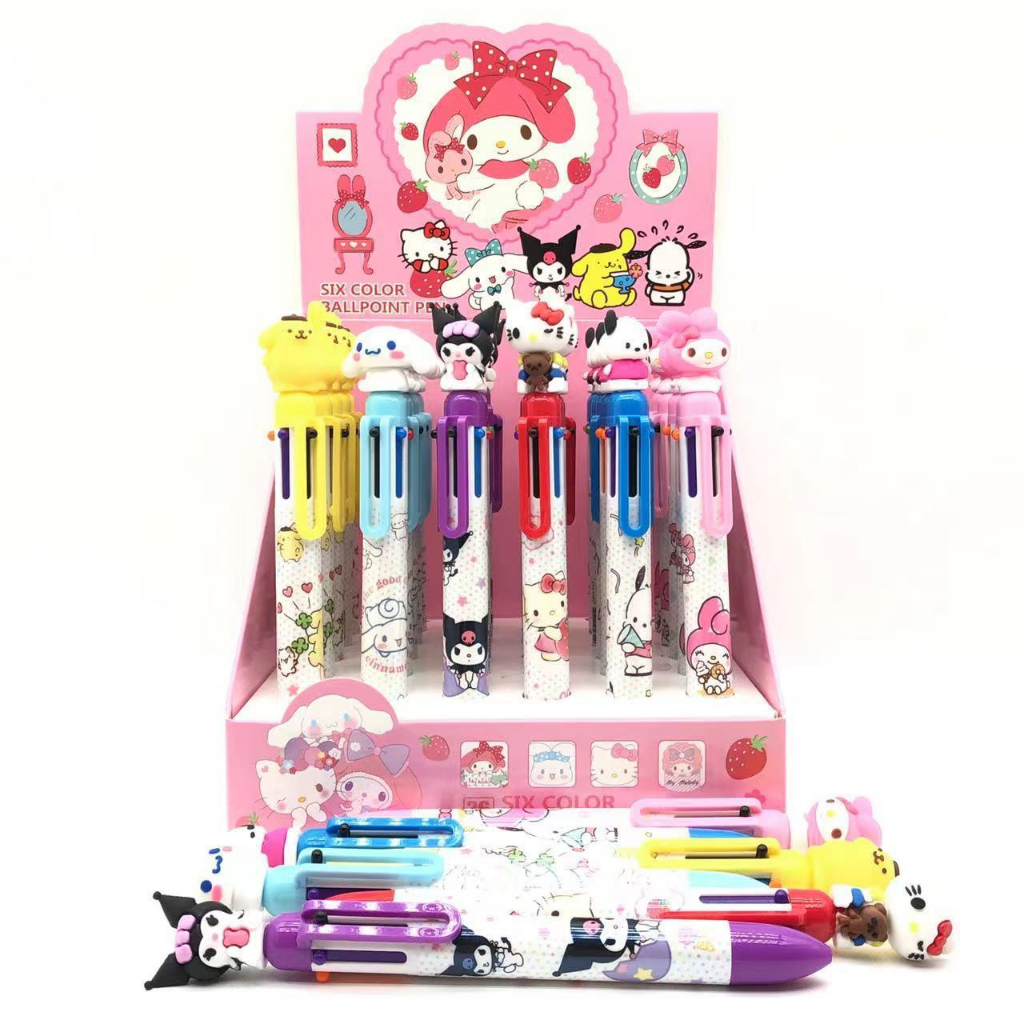 

Pena Mekanik Boneka Multi Warna Premium motif Karakter Sanrio #ST027 / Pulpen Anak Lucu Hello Kitty Purin My Melody Kuromi Cinnamonroll Pochacco / Pena 6 Warna / Alat Tulis Anak
