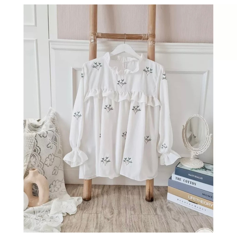 BE.GRACIOUS - ODILIA BLOUSE MINT