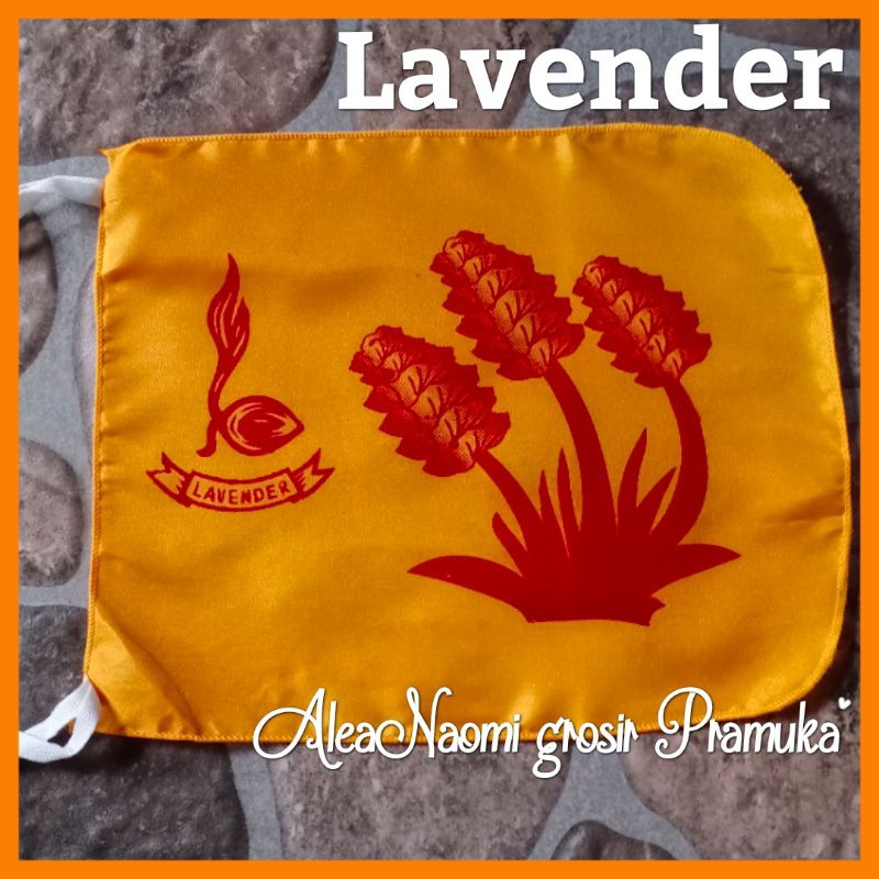 Bendera regu pramuka putri bunga lavender bendera regu bunga lavender bendera regu Lavender