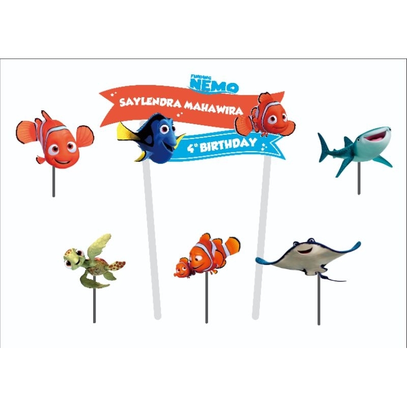 Topper Cake Finding Nemo PAKE NAMA